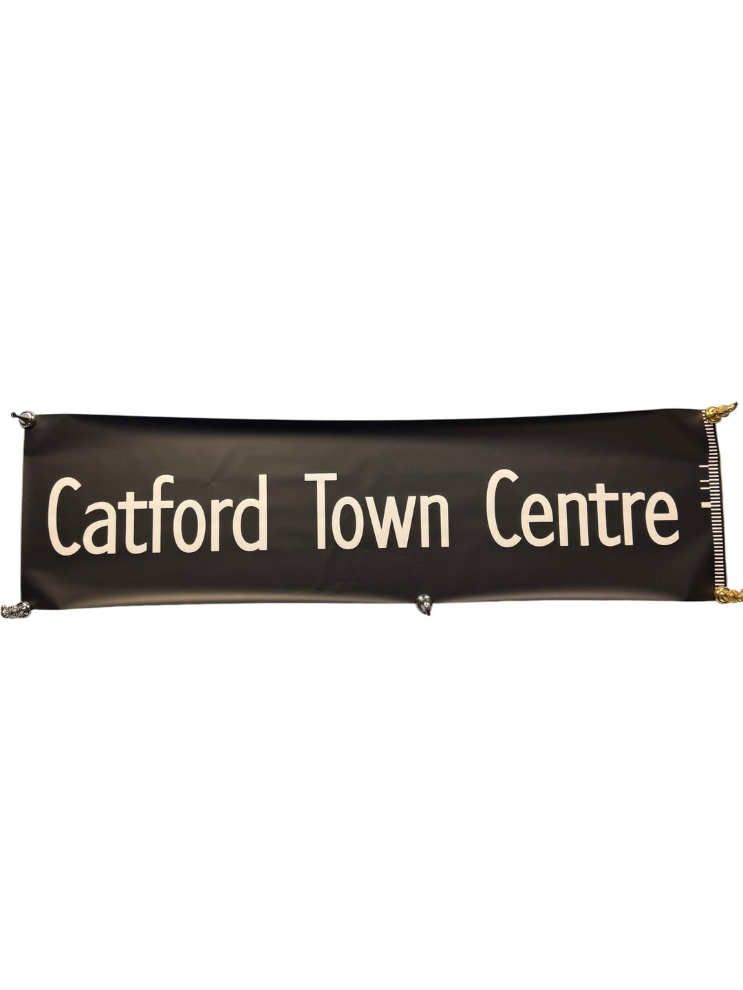 Vintage 'Catford Town Centre' Bus Destination Roll Section - Think Vintage