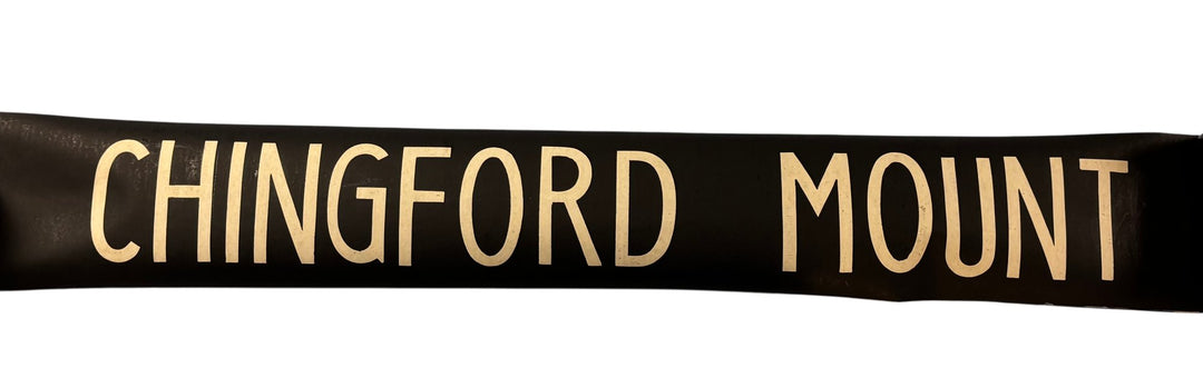 Vintage "Chingford Mount" Bus Destination Roll 'Section' (L) - Think Vintage Online Ltd