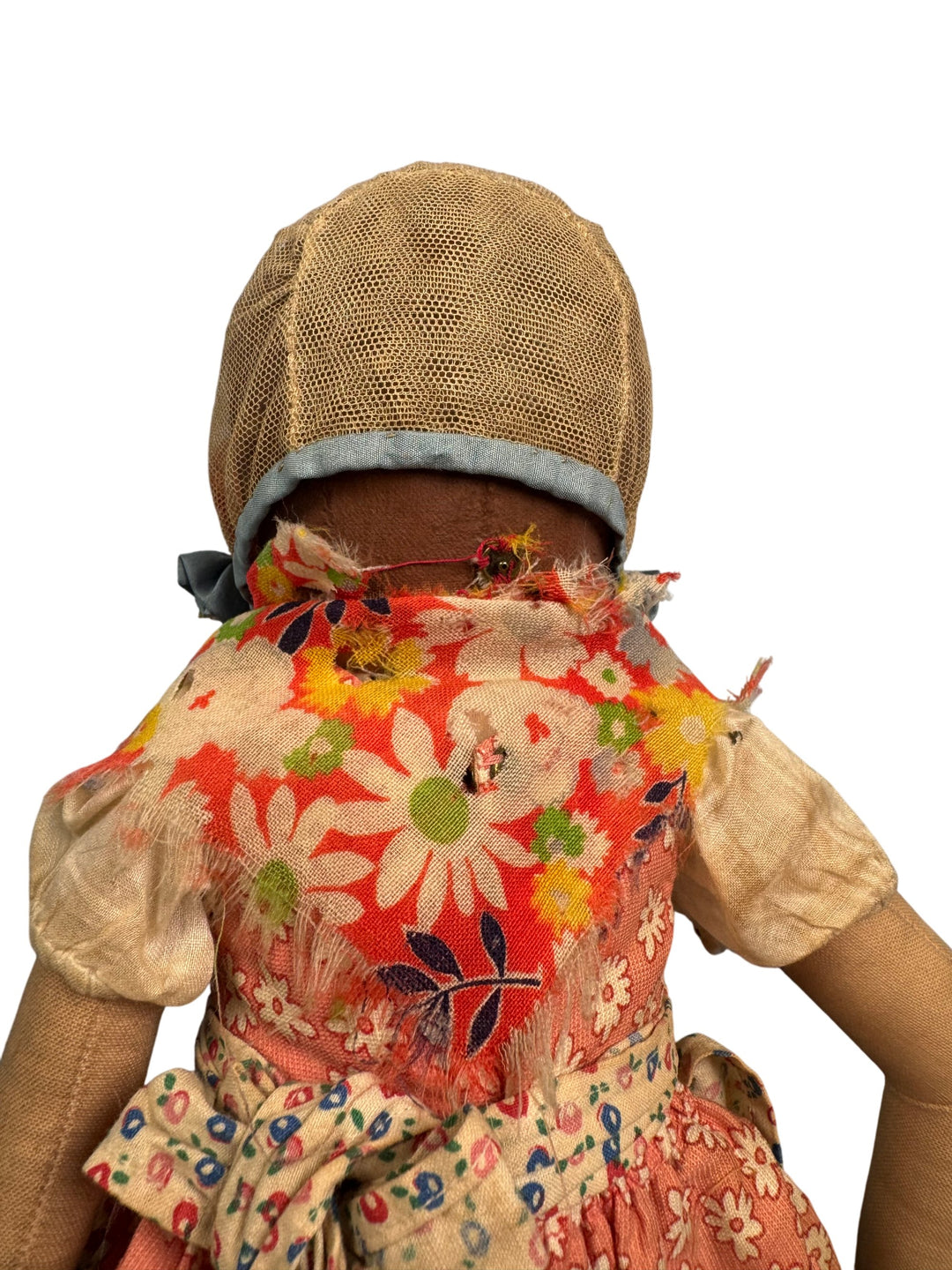 Vintage Cloth Baby Doll with Floral Dress by Kathe Kruse - Think Vintage ltd