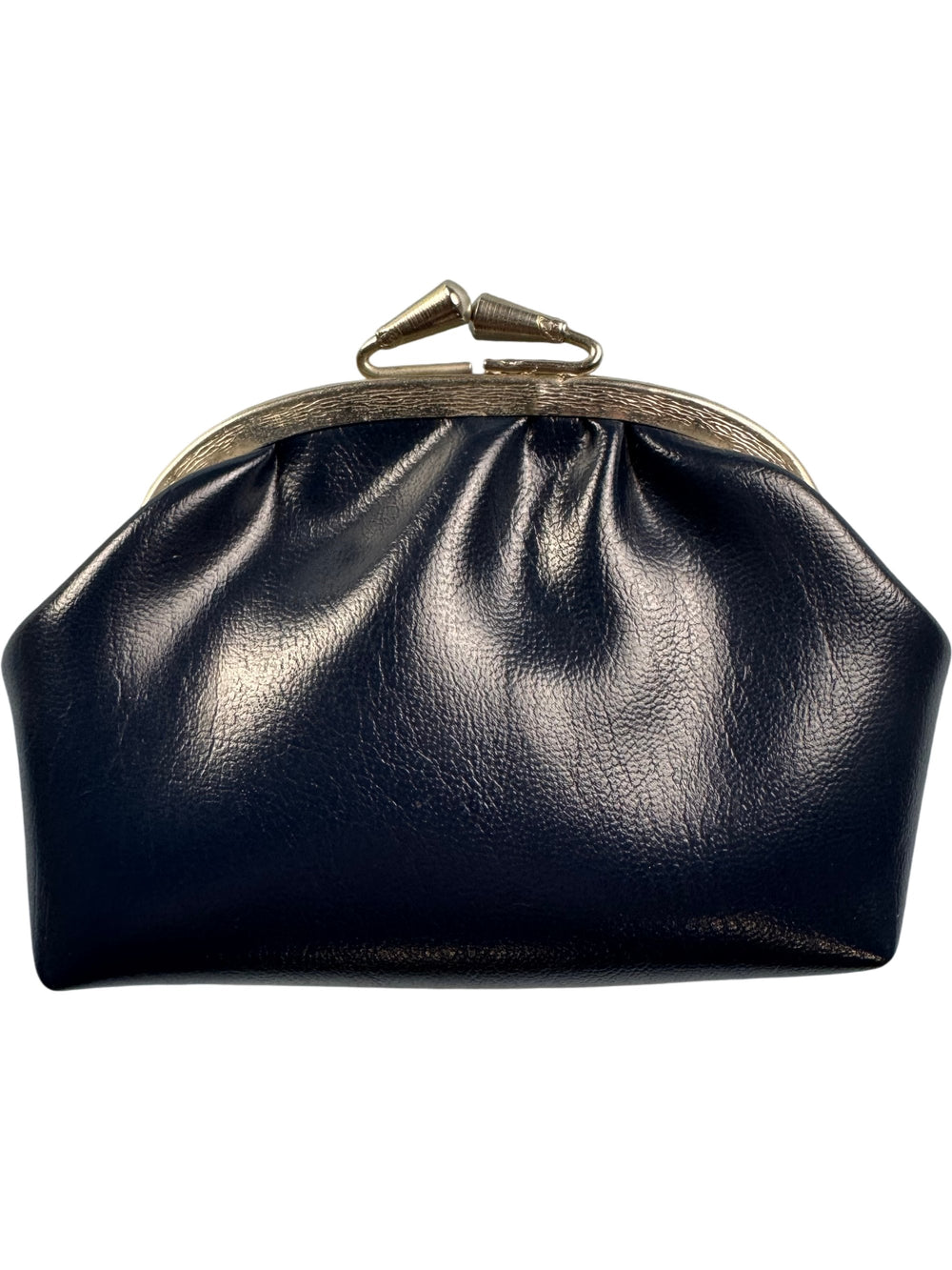 Vintage Coin Purse Navy Leather - Think Vintage