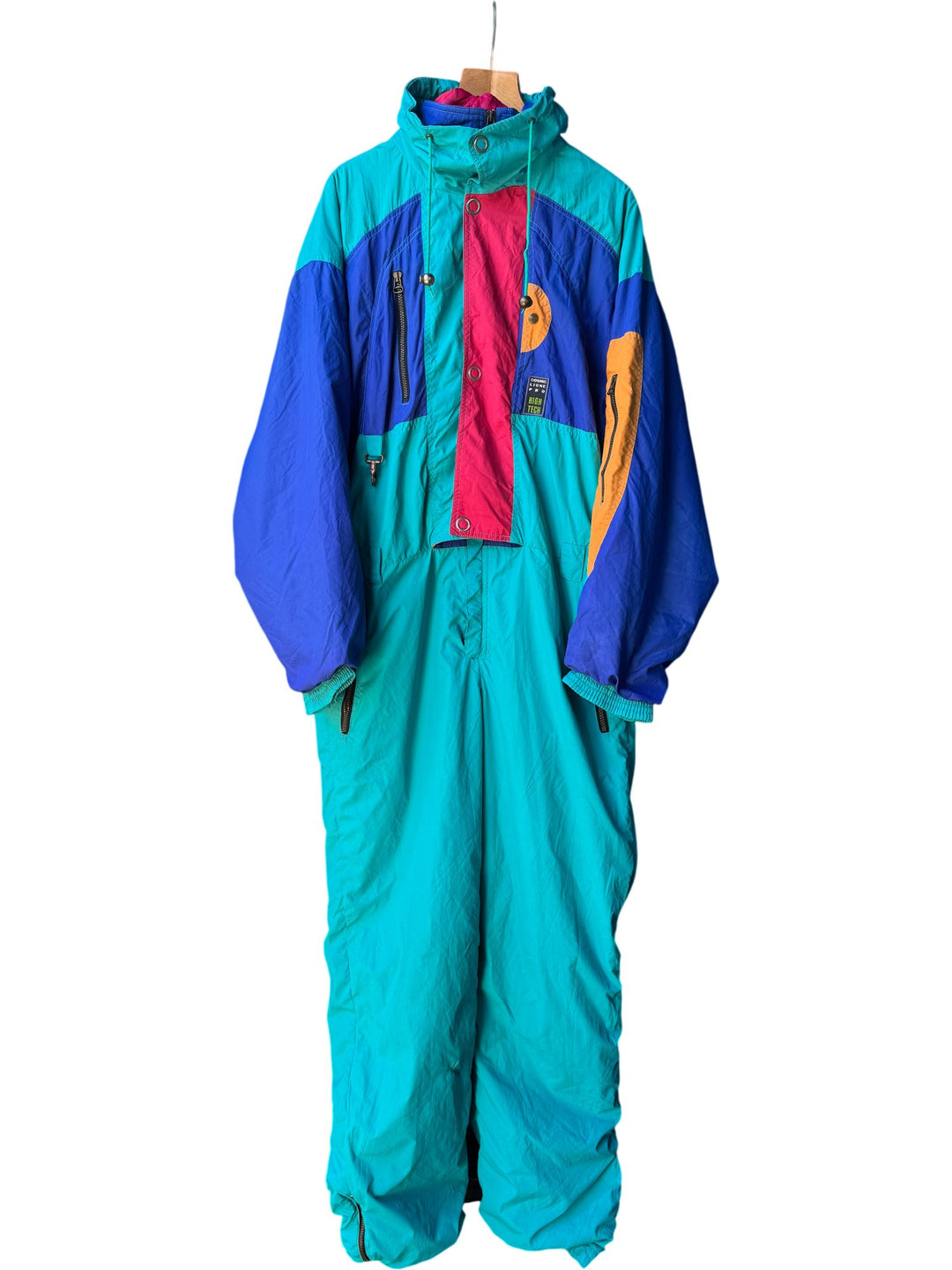 Vintage Colourblock Snow Suit - L - Think Vintage ltd