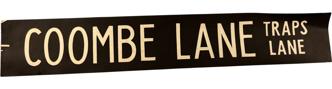 Vintage "Coombe Lane" Bus Destination Roll 'Section' (S) - Think Vintage ltd