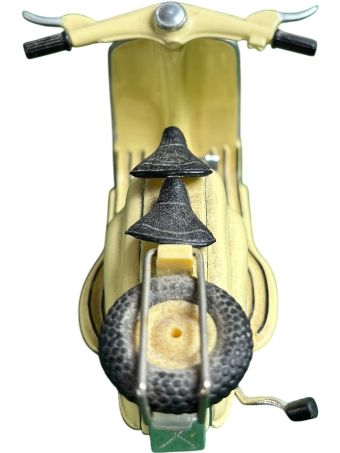 Vintage Diecast Scooter Model Collectible Metal Vespa Yellow Display Piece - Think Vintage ltd