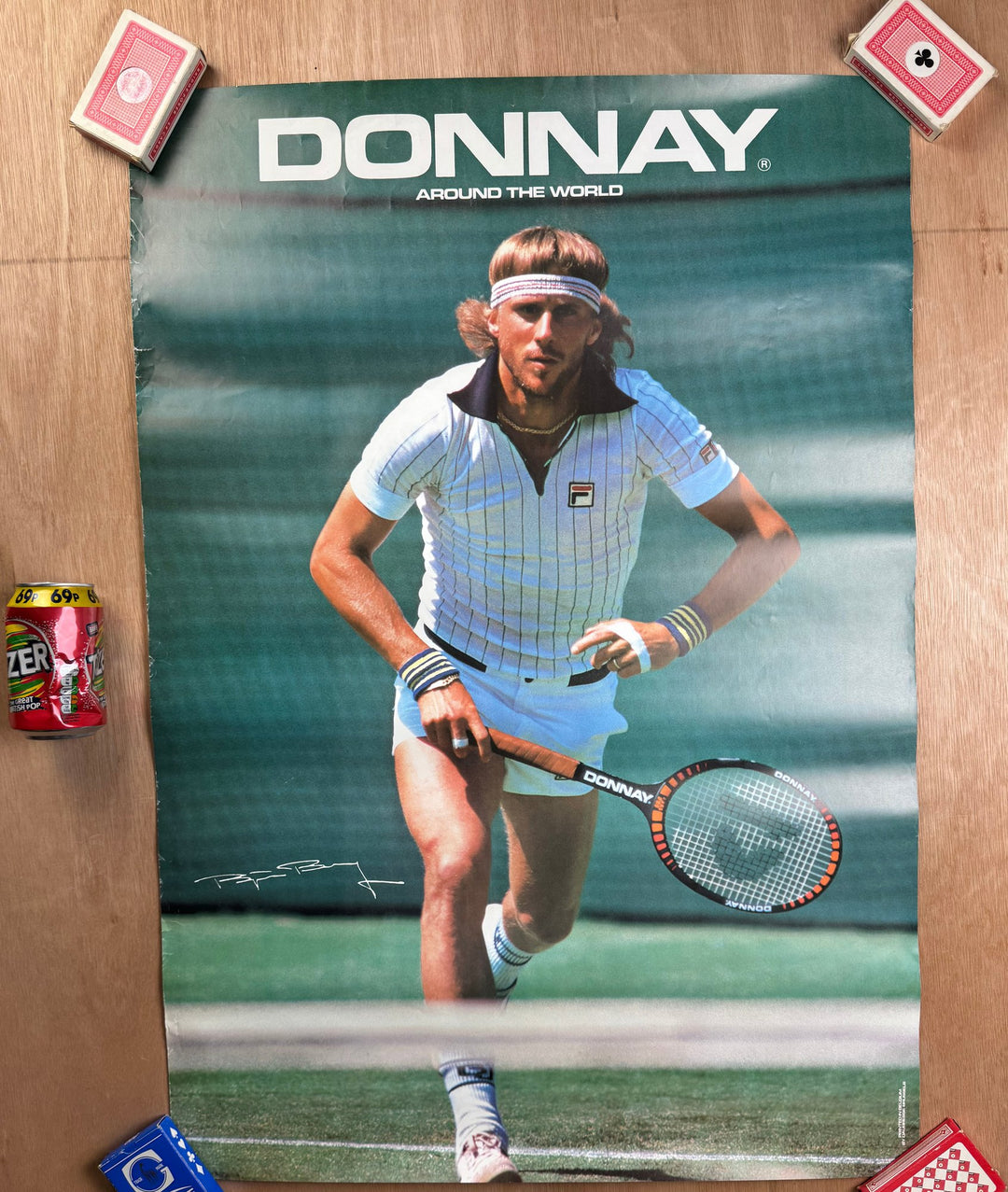 Vintage Donnay Tennis Poster - Think Vintage ltd