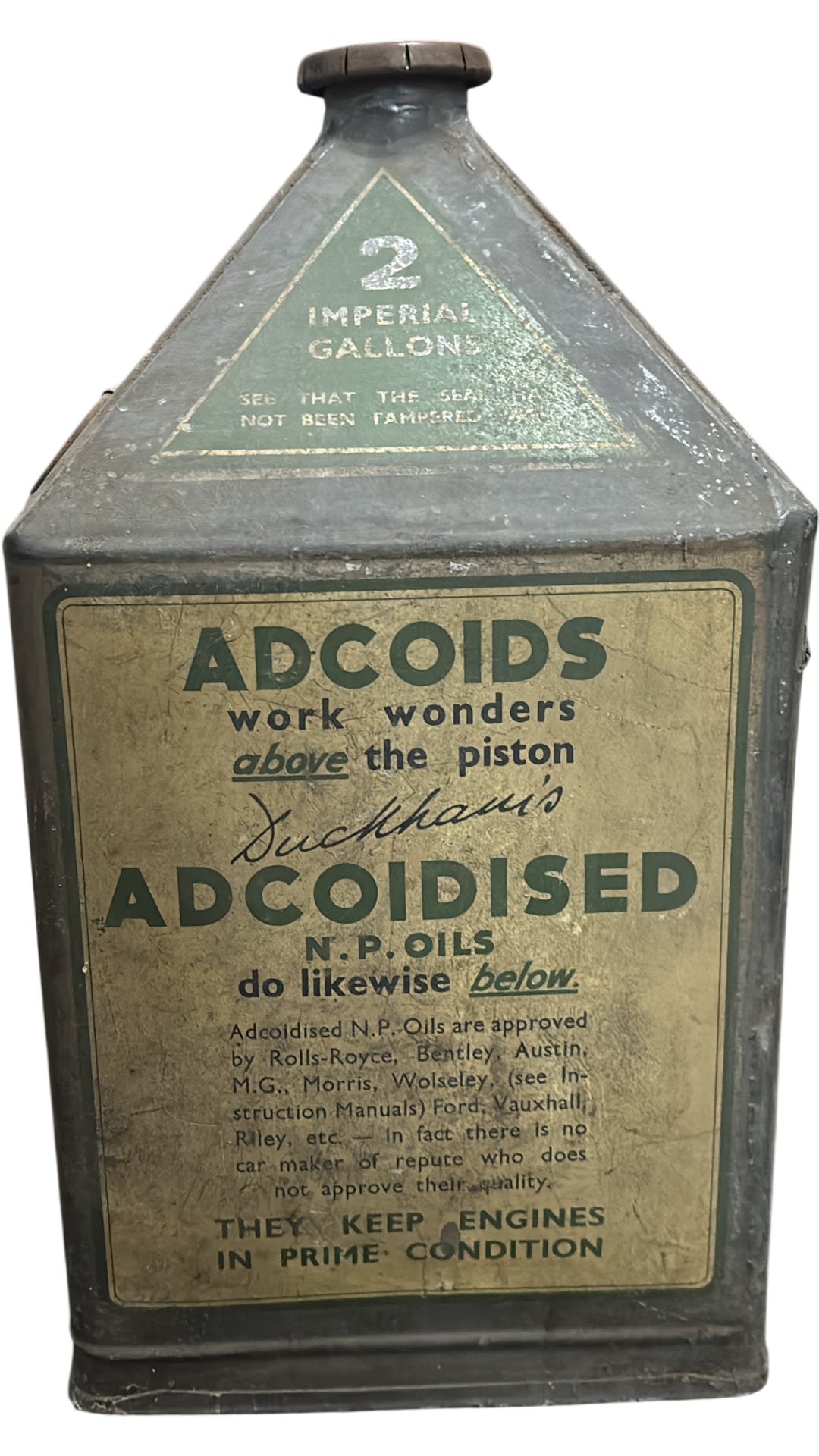 Vintage Duckham's Adcoids 2 Gallon Oil Drum