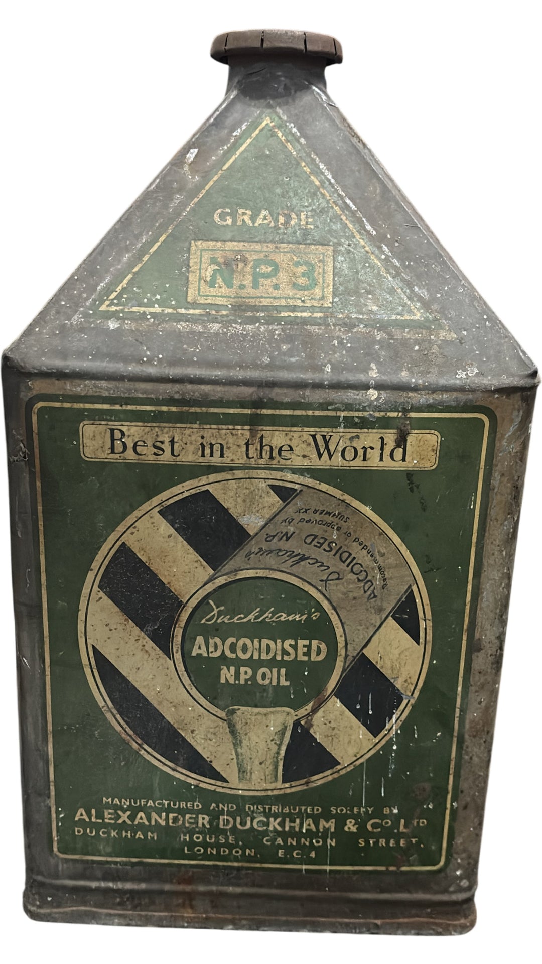 Vintage Duckham's Adcoids 2 Gallon Oil Drum - Think Vintage Online Ltd