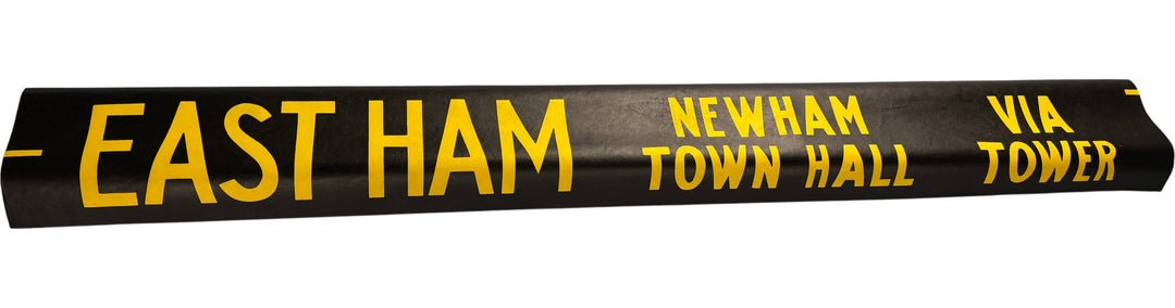 Vintage "East Ham" Bus Destination Roll 'Section' (L) - Think Vintage