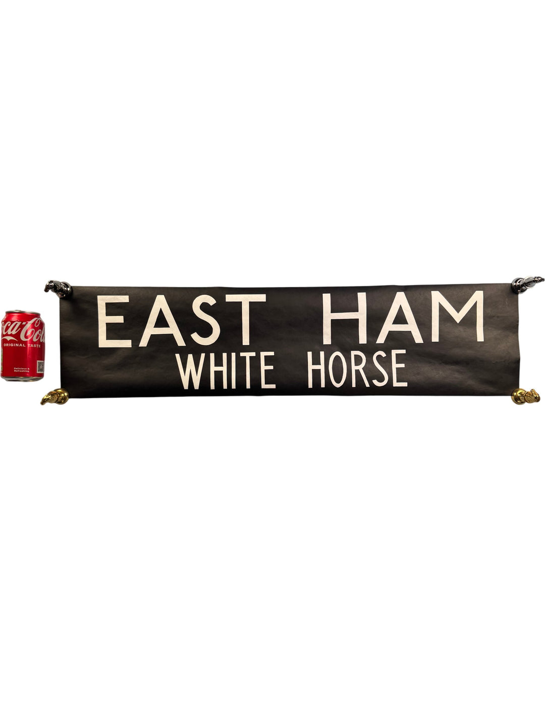 Vintage "East Ham - White Horse" Bus Destination Roll 'Section' - Think Vintage