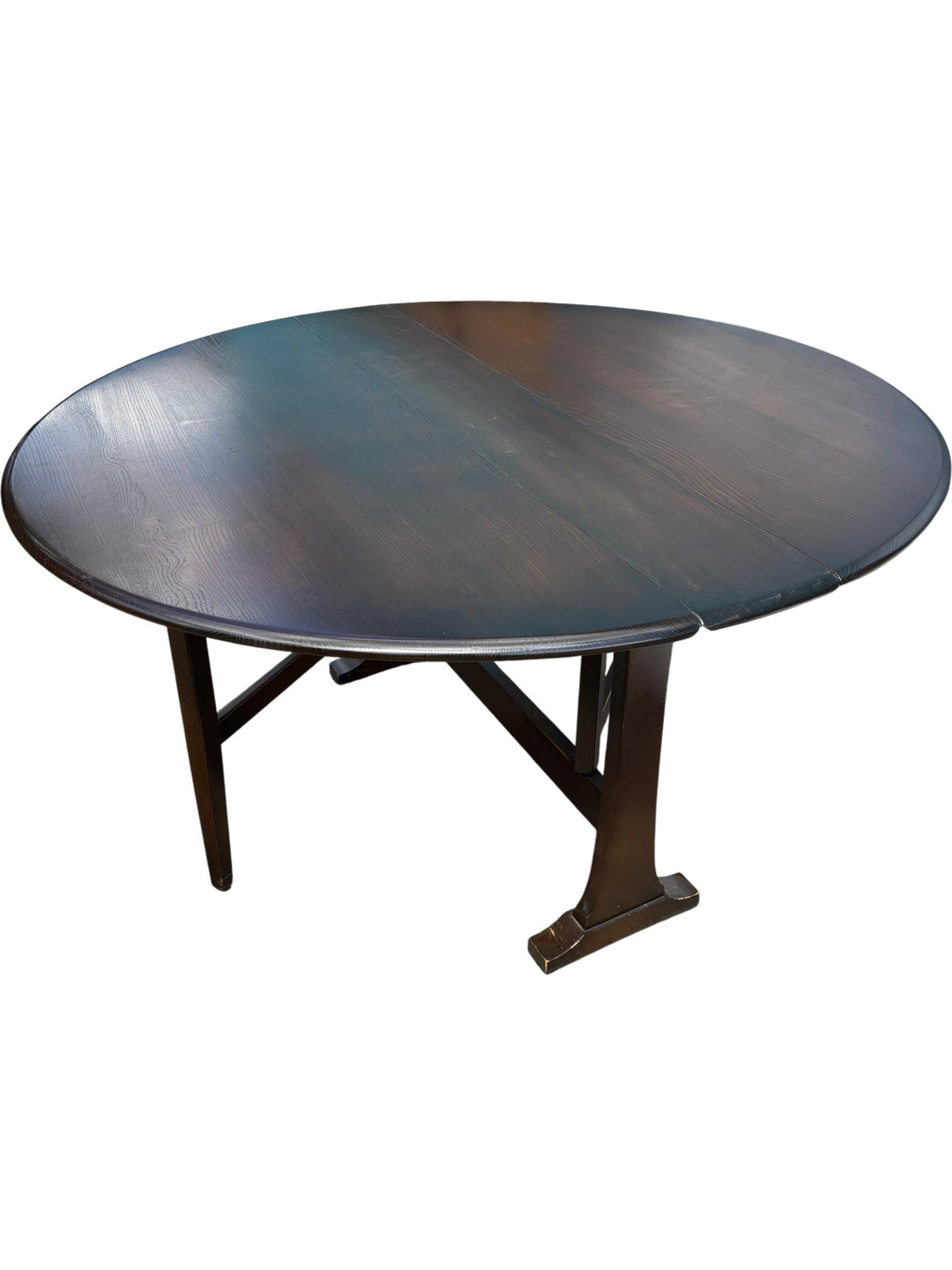 Vintage Ercol Folding Dining Table Dark Elm - Think Vintage