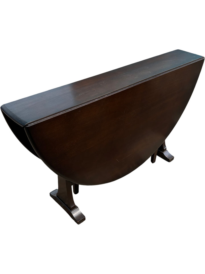 Vintage Ercol Folding Dining Table Dark Elm - Think Vintage