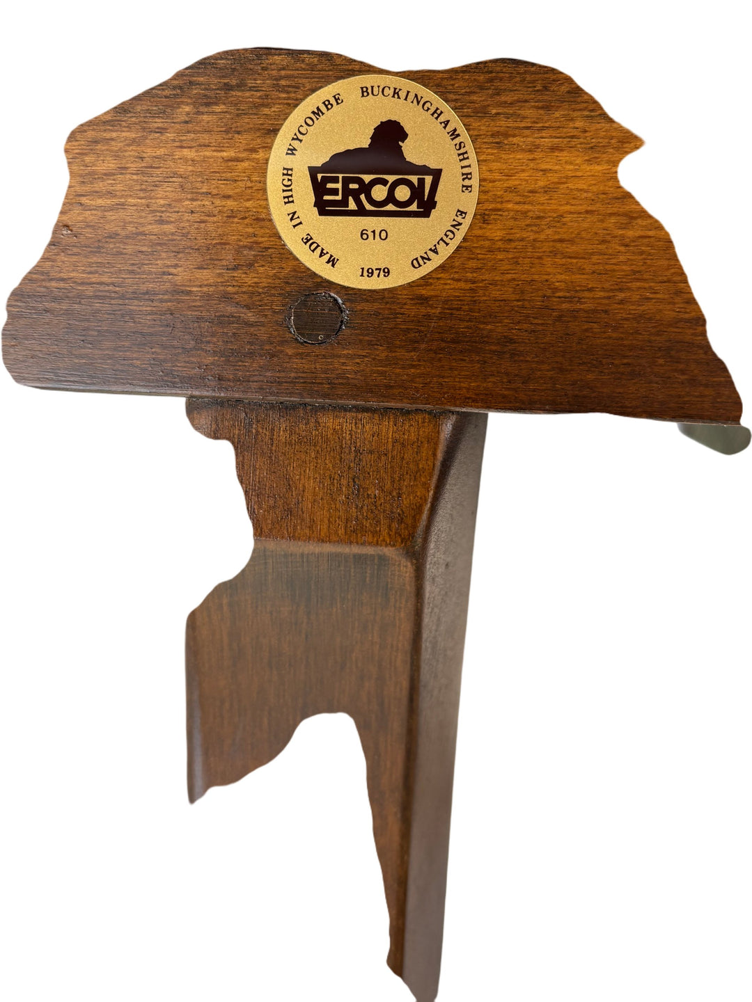 Vintage Ercol Folding Dining Table Dark Elm - Think Vintage