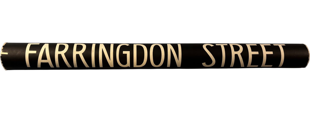 Vintage "Farringdon" Bus Destination Roll 'Section' (L) - Think Vintage