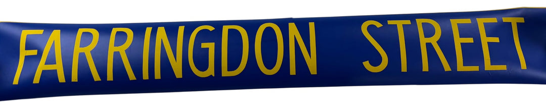 Vintage "Farringdon Street" Bus Destination Roll 'Section' (L) - Think Vintage Online Ltd