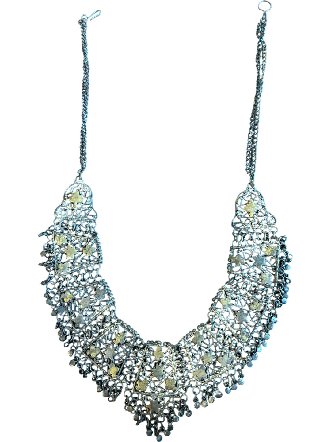 Vintage Filigree Metal Necklace - Think Vintage ltd