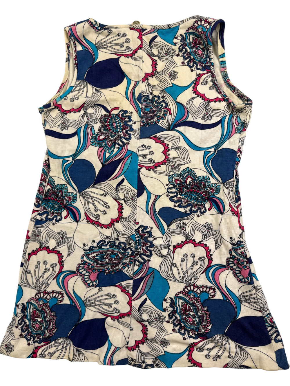 Vintage Floral Sleeveless Tank Top - M - Think Vintage Online Ltd
