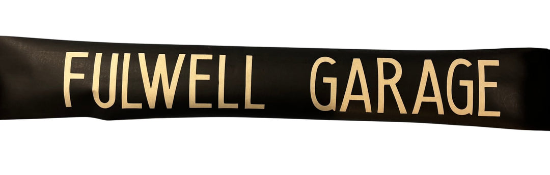 Vintage "Fulwell Garage" Bus Destination Roll 'Section' (L) - Think Vintage Online Ltd