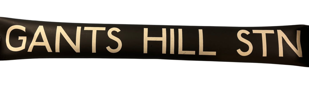 Vintage "Gants Hill Station" Bus Destination Roll 'Section' (E) - Think Vintage Online Ltd