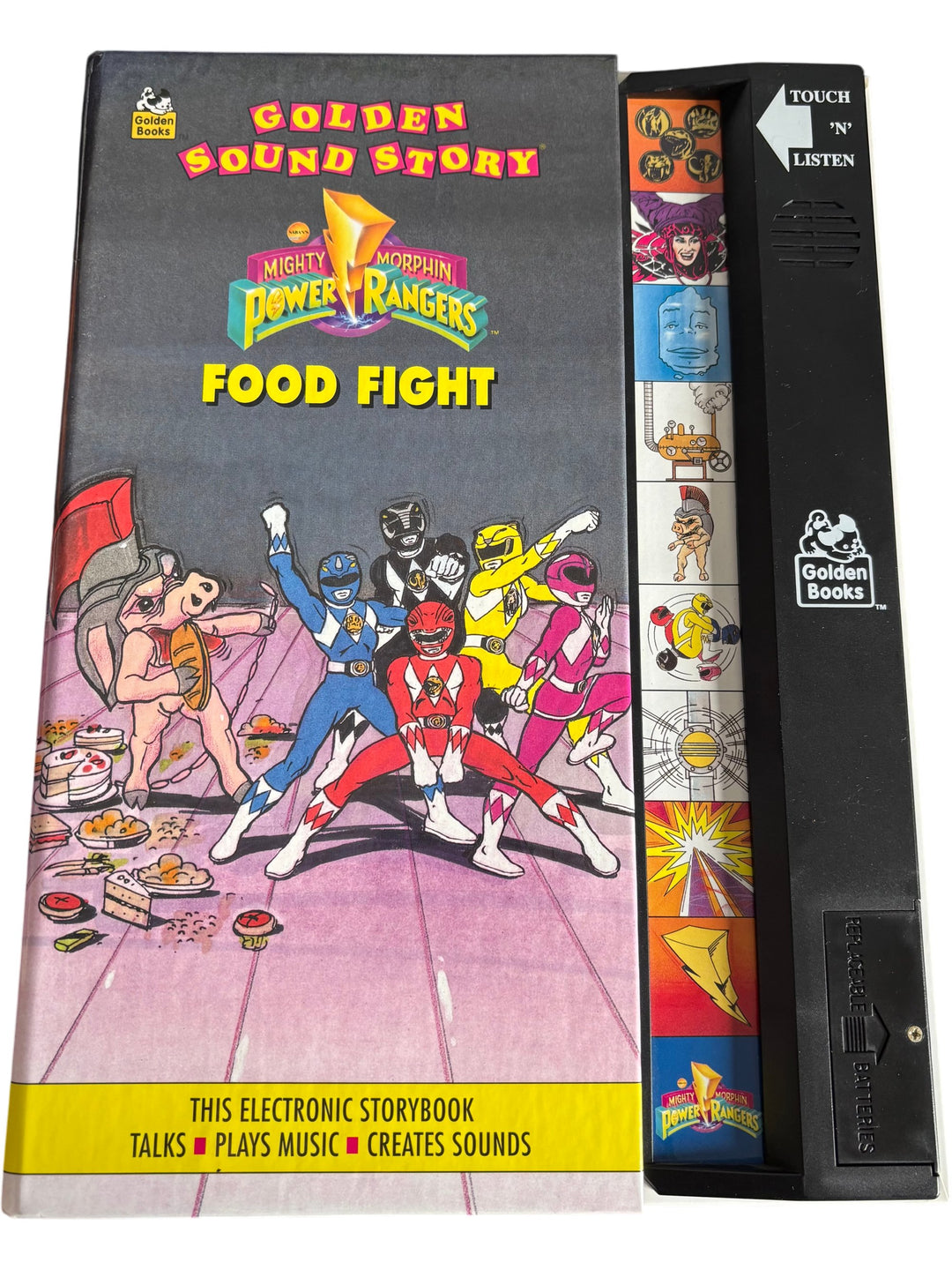 Vintage Golden Sound Story Mighty Morphin Power Rangers Electronic Storybook - Think Vintage