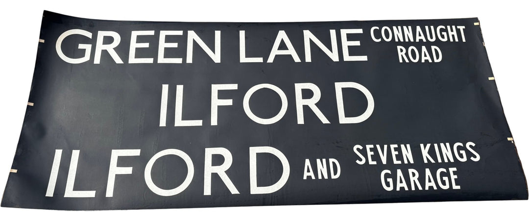 Vintage "Green Ln/Ilford" Bus Destination Roll 'Section' (L) - Think Vintage Online Ltd