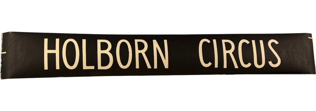 Vintage "Holborn Circus" Bus Destination Roll 'Section' (L) - Think Vintage Online Ltd