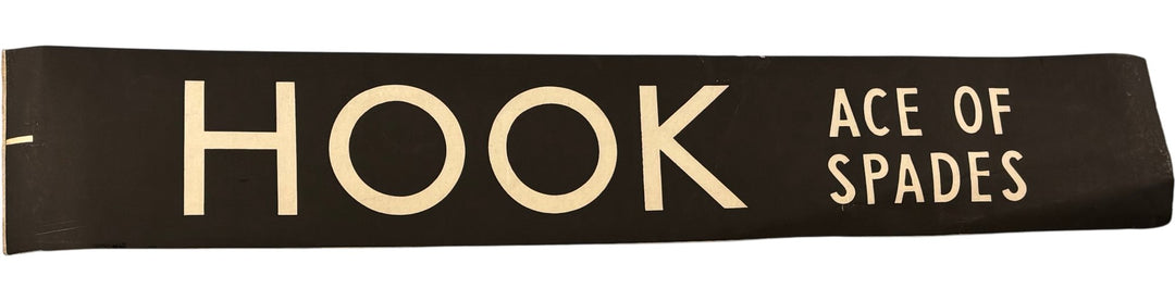 Vintage "Hook - Ace Of Spades" Bus Destination Roll 'Section' (S) - Think Vintage Online Ltd