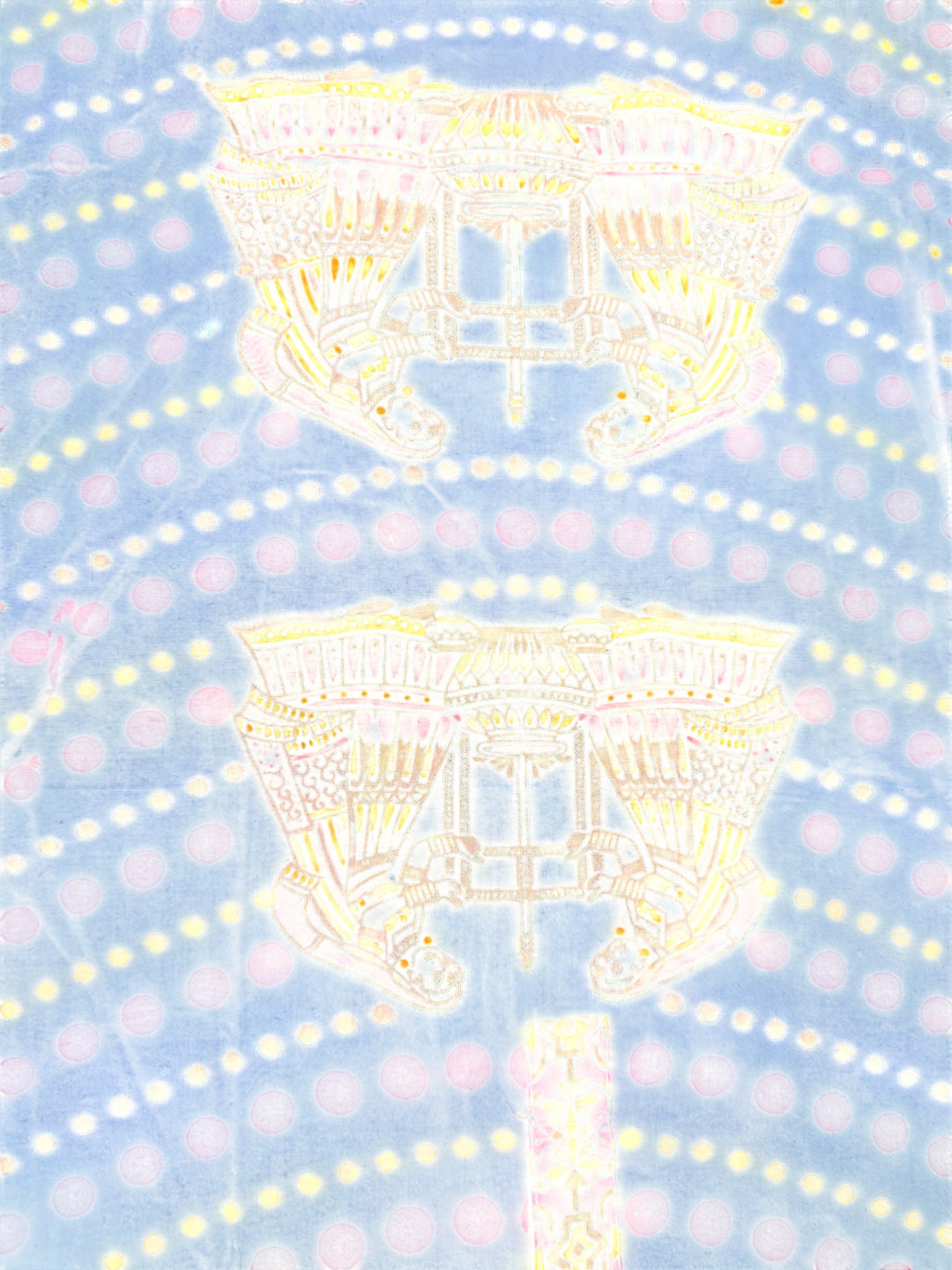 Vintage Indian Block Print Dress - M - Think Vintage