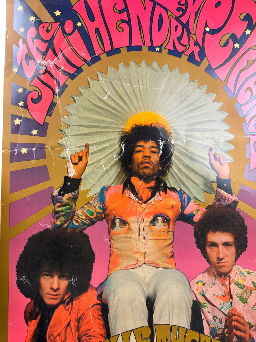 Vintage Jimi Hendrix Experience Poster August 26 Concert Memorabilia