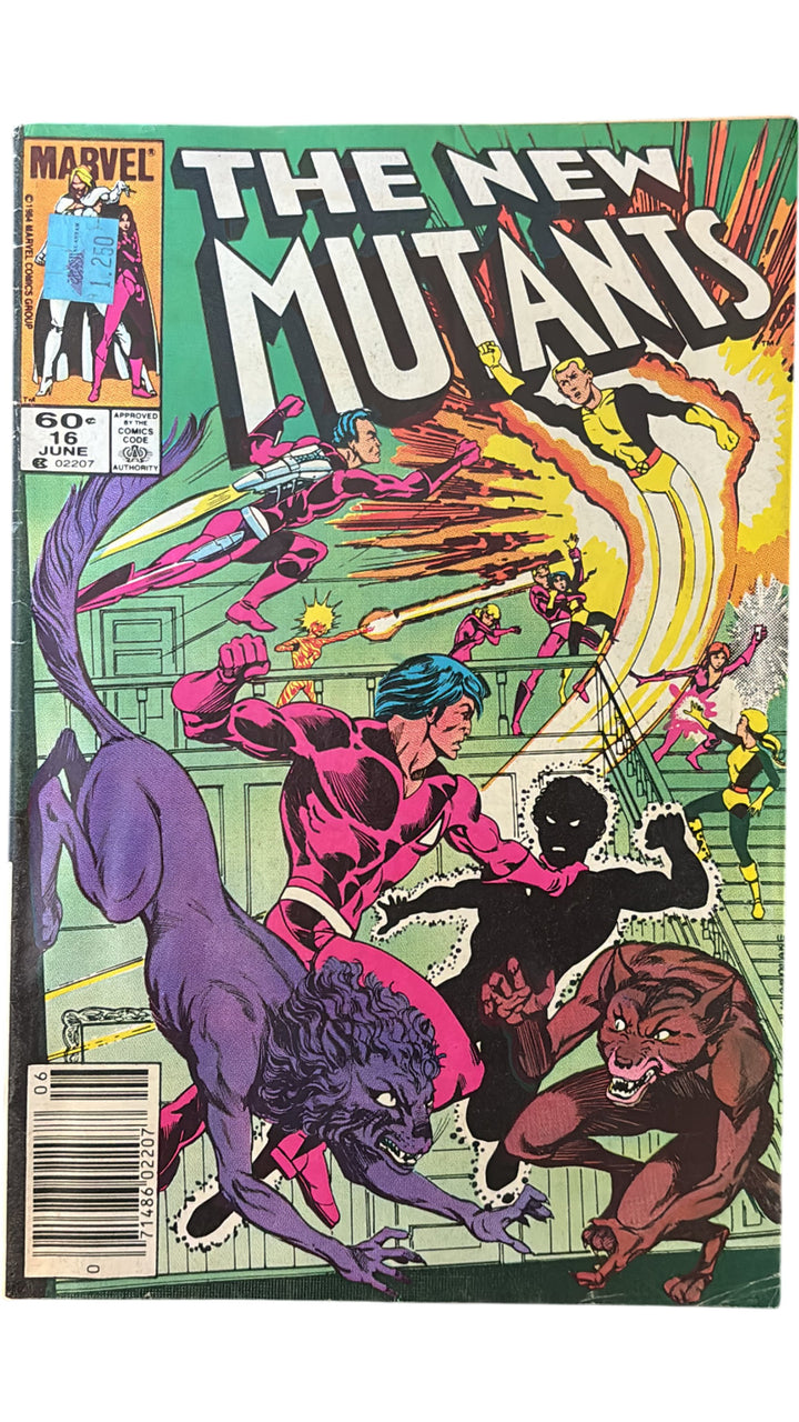 Vintage June 1984 Marvel The New Mutants Issue 16 Comic Superhero Classic - Think Vintage Online Ltd
