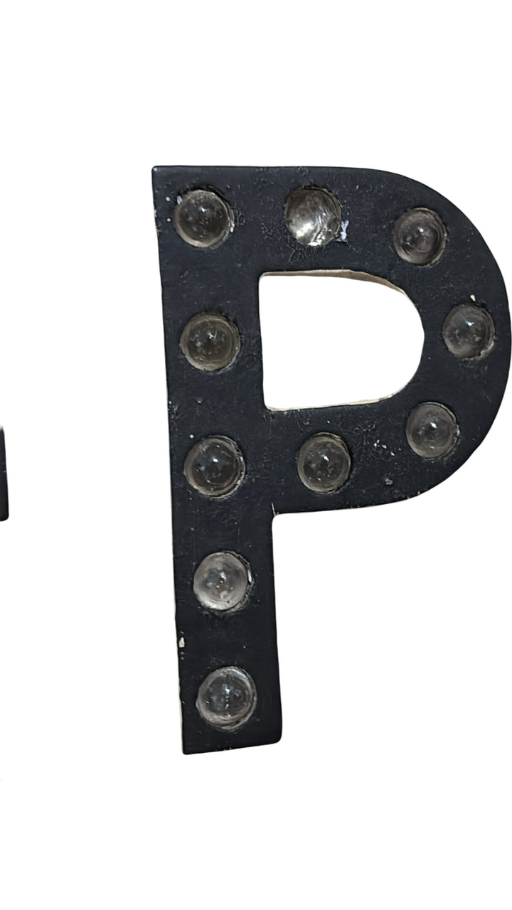 Vintage Keep Left Sign Black White Reflective Letters Mid-Century Sign - Think Vintage Online Ltd