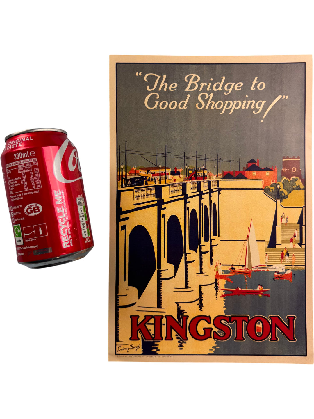 Vintage Kingston Poster The Bridge To Good Shopping Collectable Print - Think Vintage Online Ltd