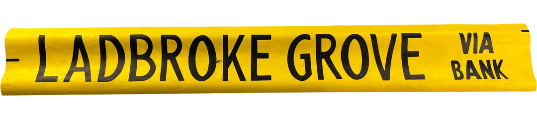 Vintage "Ladbroke Grove" Bus Destination Roll 'Section' (L) - Think Vintage Online Ltd