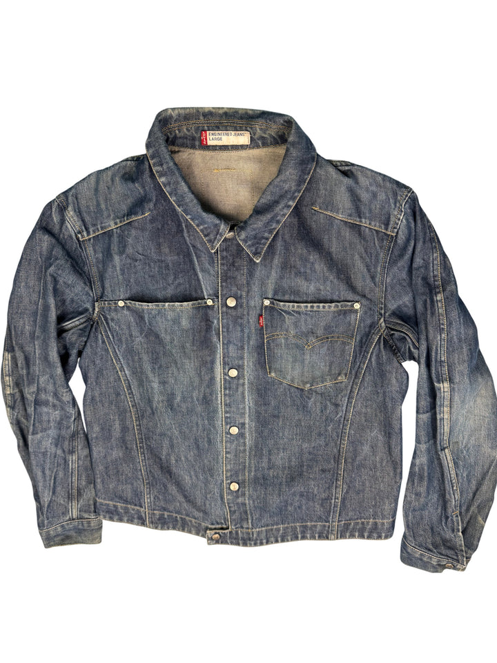 Vintage Levi's Denim Trucker Jacket - XL - Think Vintage