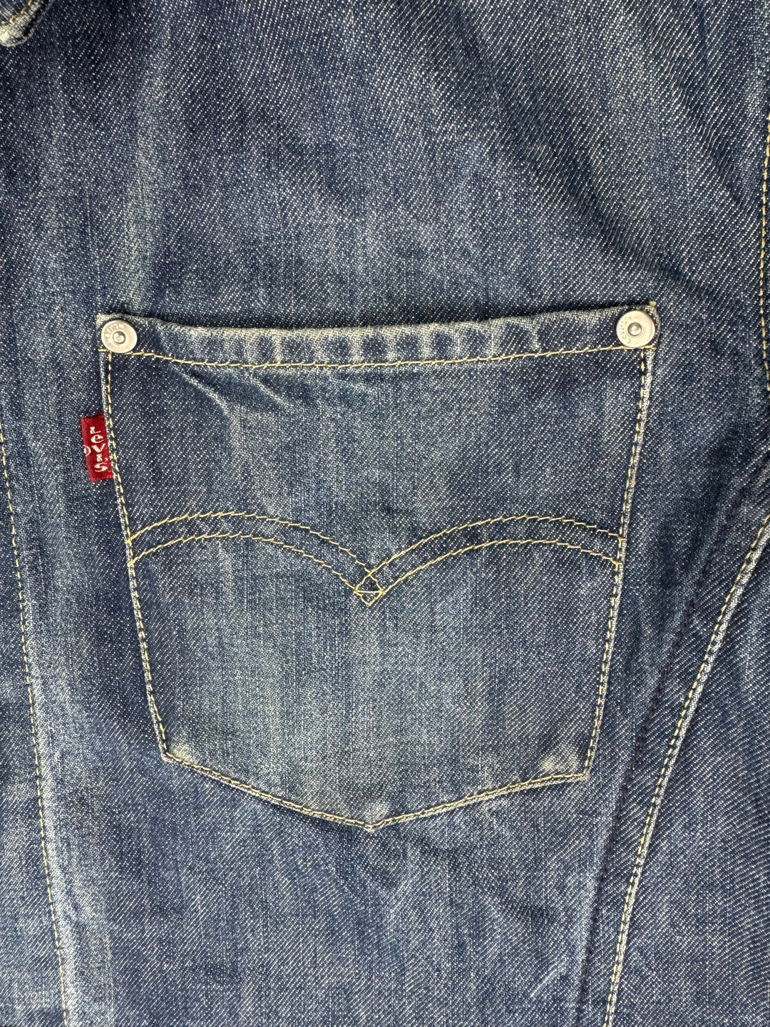 Vintage Levi's Denim Trucker Jacket - XL - Think Vintage