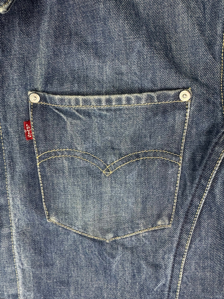 Vintage Levi's Denim Trucker Jacket - XL - Think Vintage