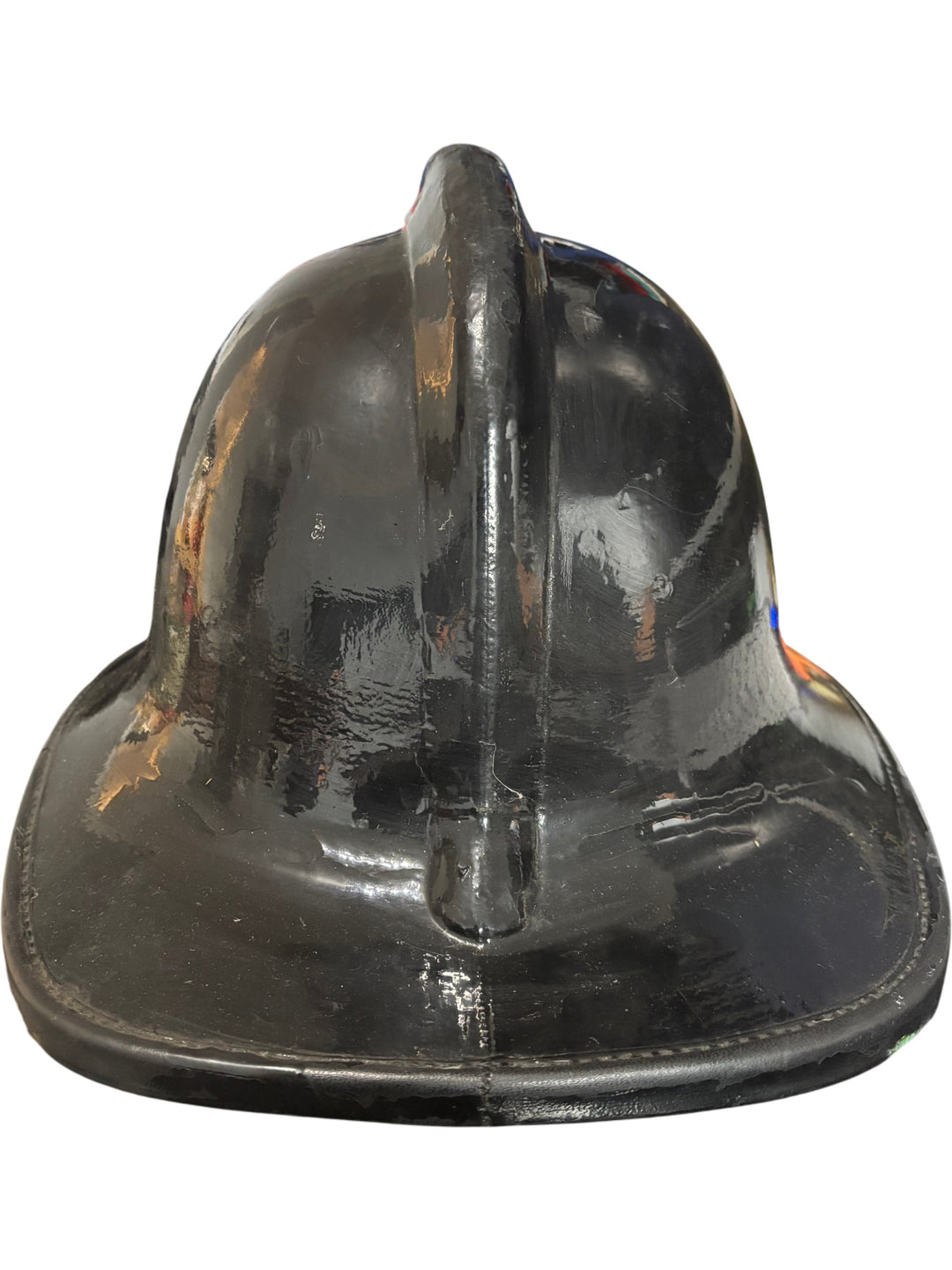 Vintage London Fire Brigade Helmet Black 1971 Collectable - Think Vintage Online Ltd