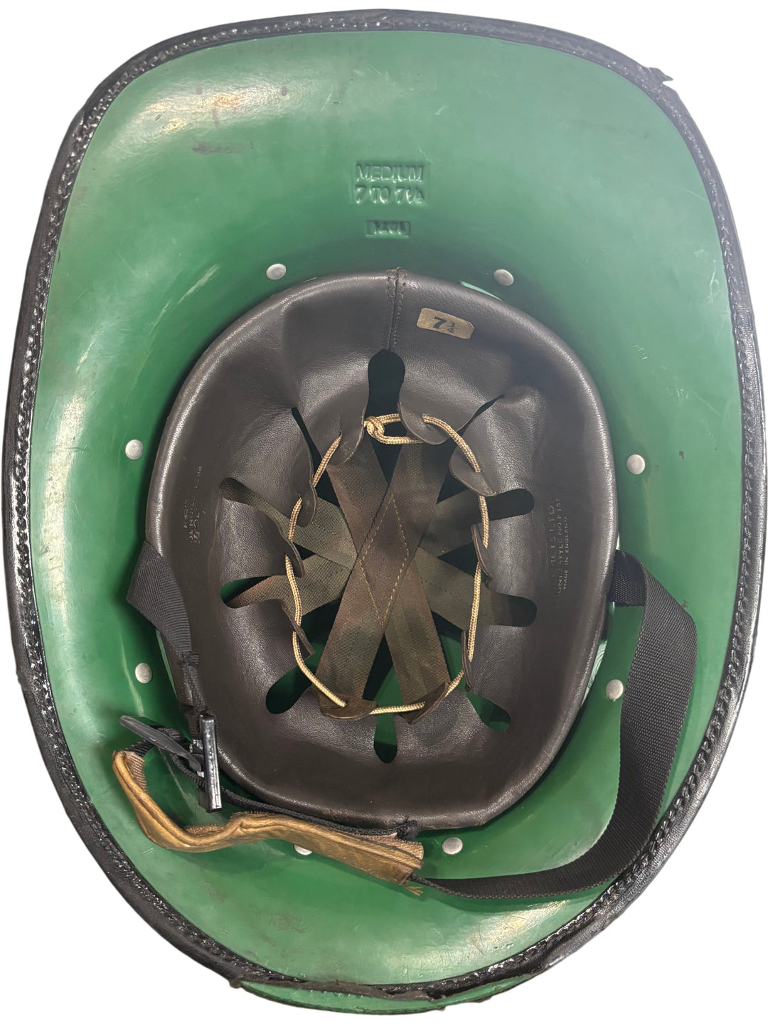 Vintage London Fire Brigade Helmet Black 1971 Collectable - Think Vintage Online Ltd