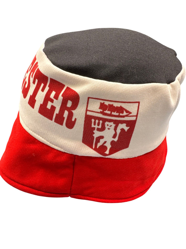 Vintage Manchester United Red Bucket Hat - S - Think Vintage