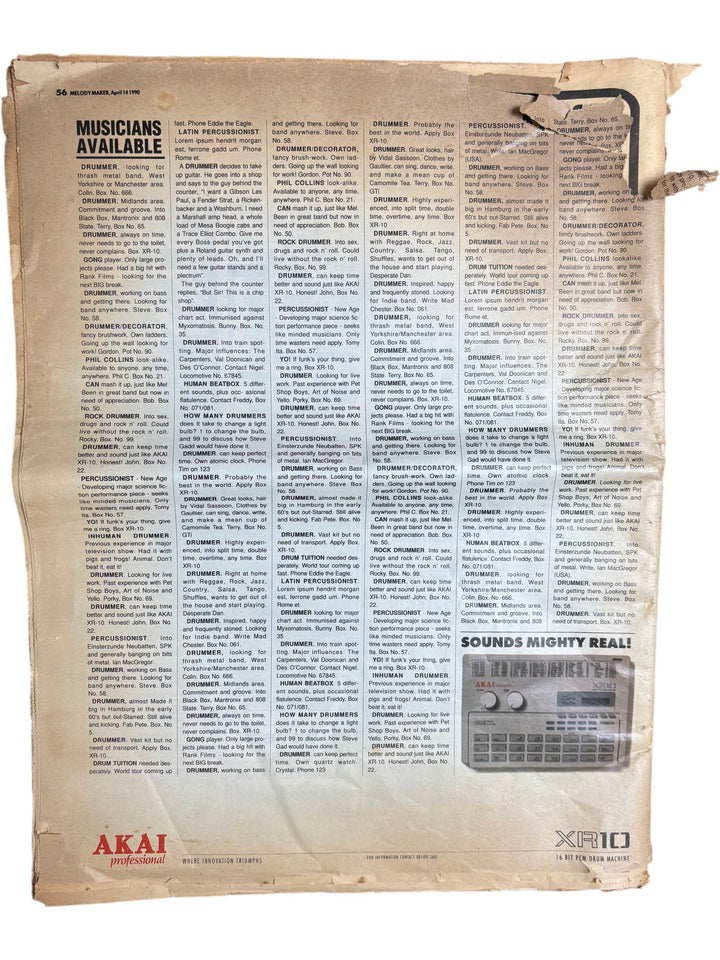 Vintage Melody Maker Magazine Inspiral Carpets Neil Young April 1990 - Think Vintage