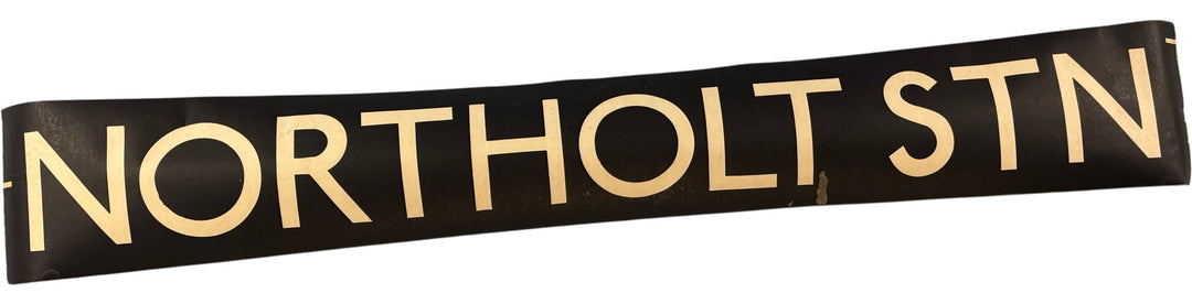 Vintage "Northolt Station" Bus Destination Roll 'Section' (L) - Think Vintage Online Ltd