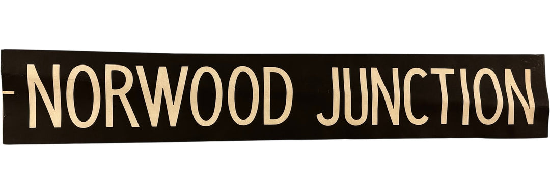 Vintage "Norwood Junction" Bus Destination Roll 'Section' (L) - Think Vintage Online Ltd
