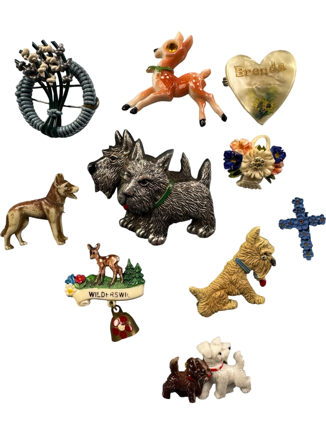 Vintage Novelty Animal Pins Collection - Think Vintage