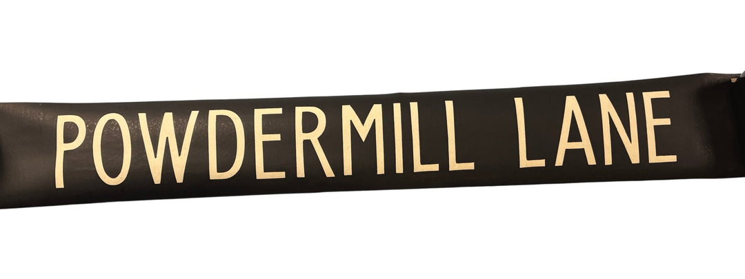 Vintage "Powdermill Lane" Bus Destination Roll 'Section' (L) - Think Vintage ltd