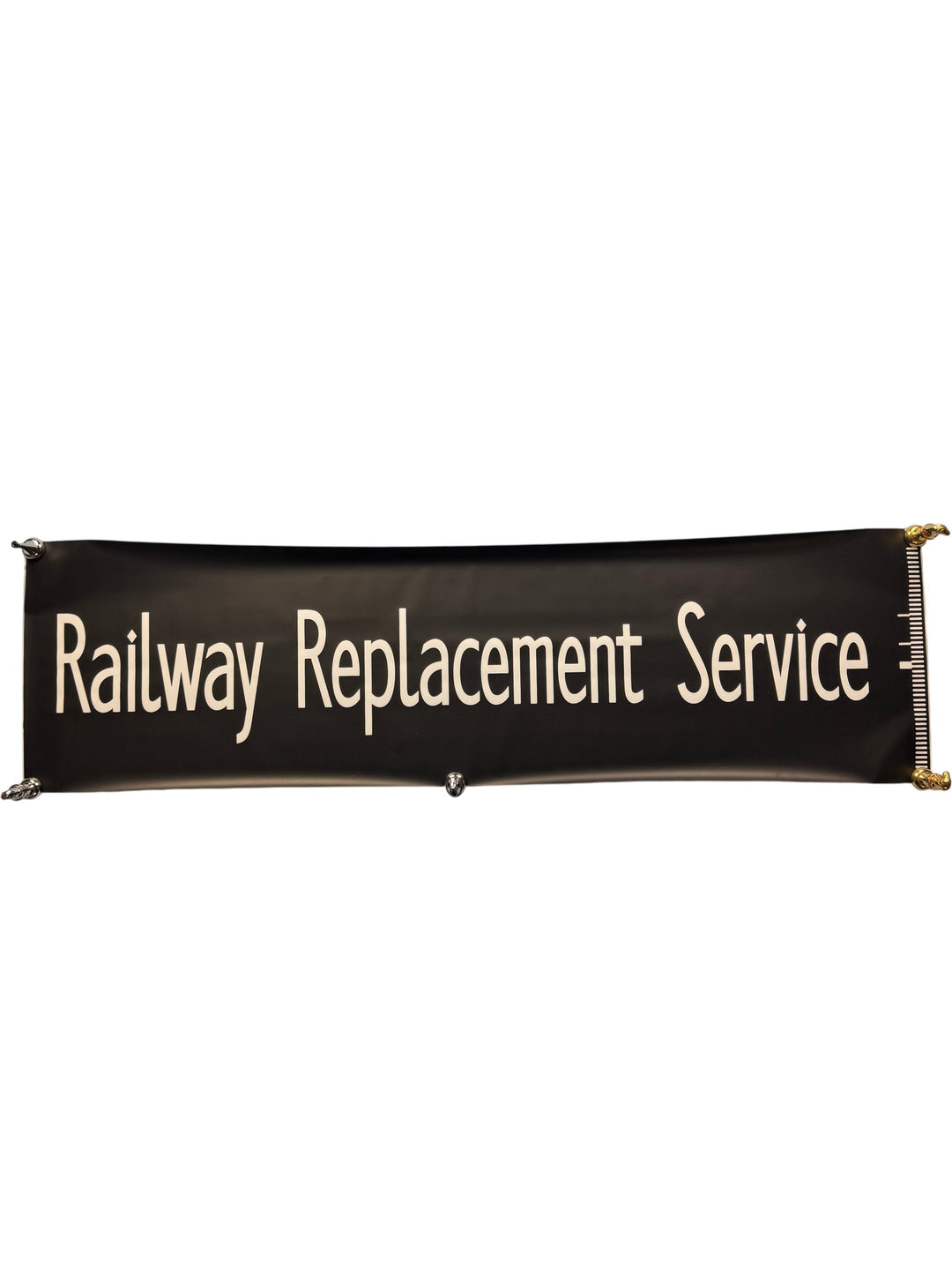 Vintage 'Railway Replacement Service' Bus Destination Roll Section - Think Vintage