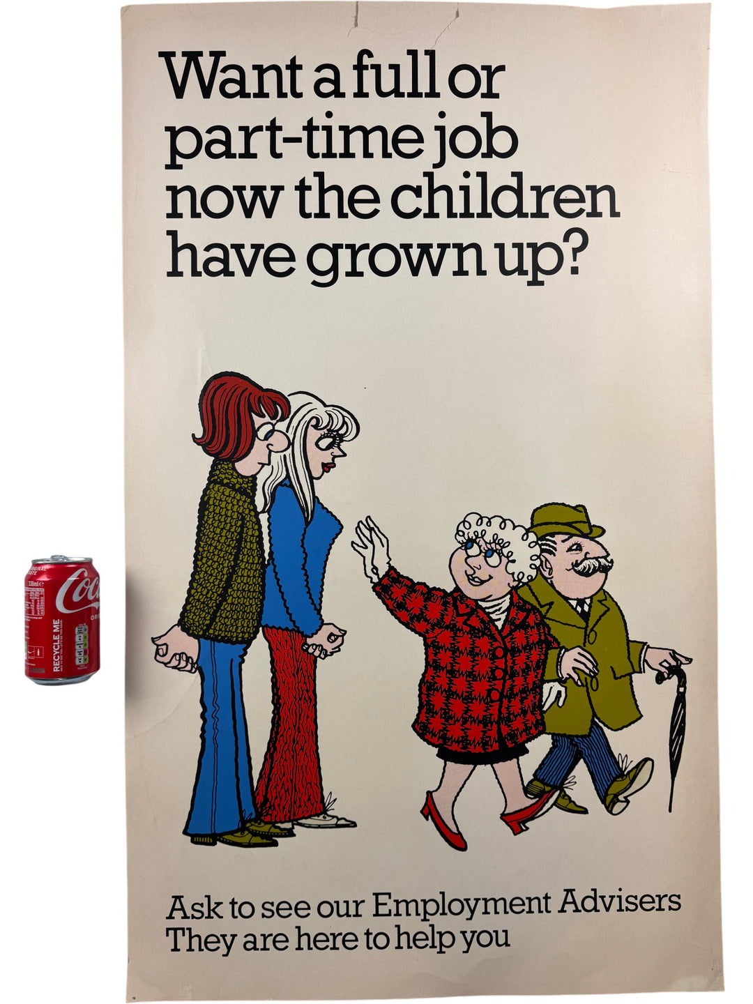 Vintage Retro Employment Advisers Recruitment Poster Wall Print - Think Vintage ltd