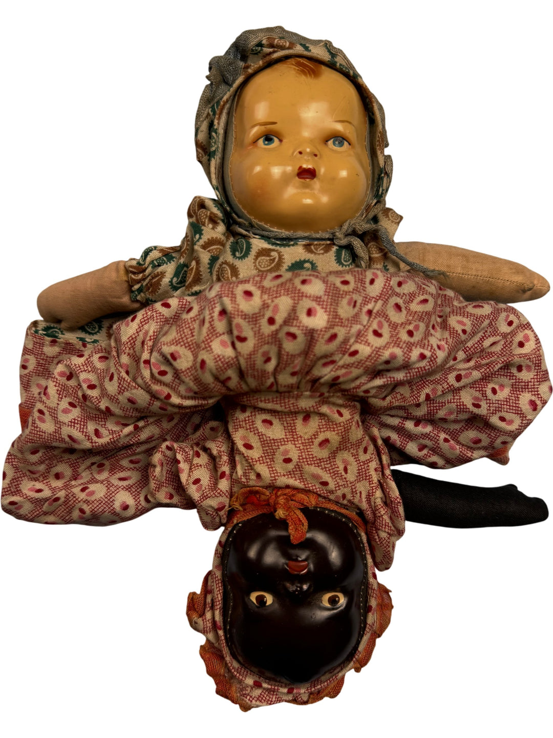 Vintage Reversible Cloth Topsy-Turvey Doll - Think Vintage