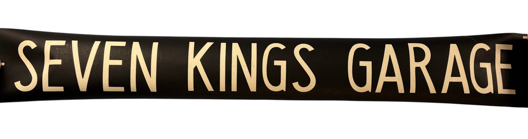 Vintage "Seven Kings Garage" Bus Destination Roll 'Section' (L) - Think Vintage ltd