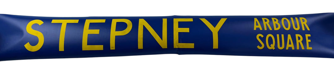 Vintage "Stepney Arbour Square" Bus Destination Roll 'Section' (L) - Think Vintage Online Ltd