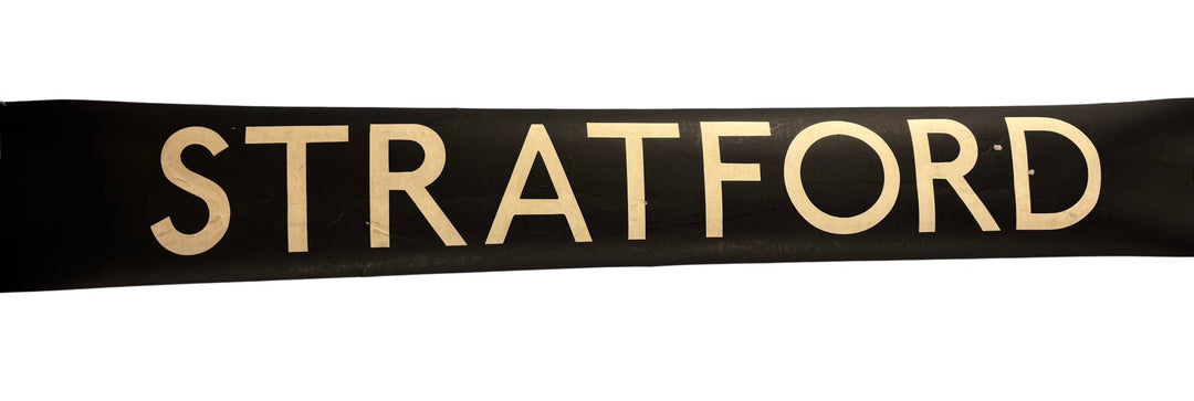 Vintage "Stratford" Bus Destination Roll 'Section' (L) - Think Vintage Online Ltd