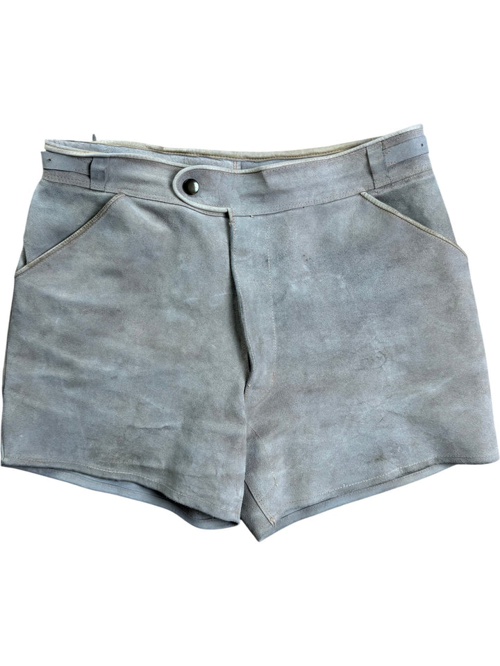 Vintage Suede Workwear Shorts - Think Vintage ltd