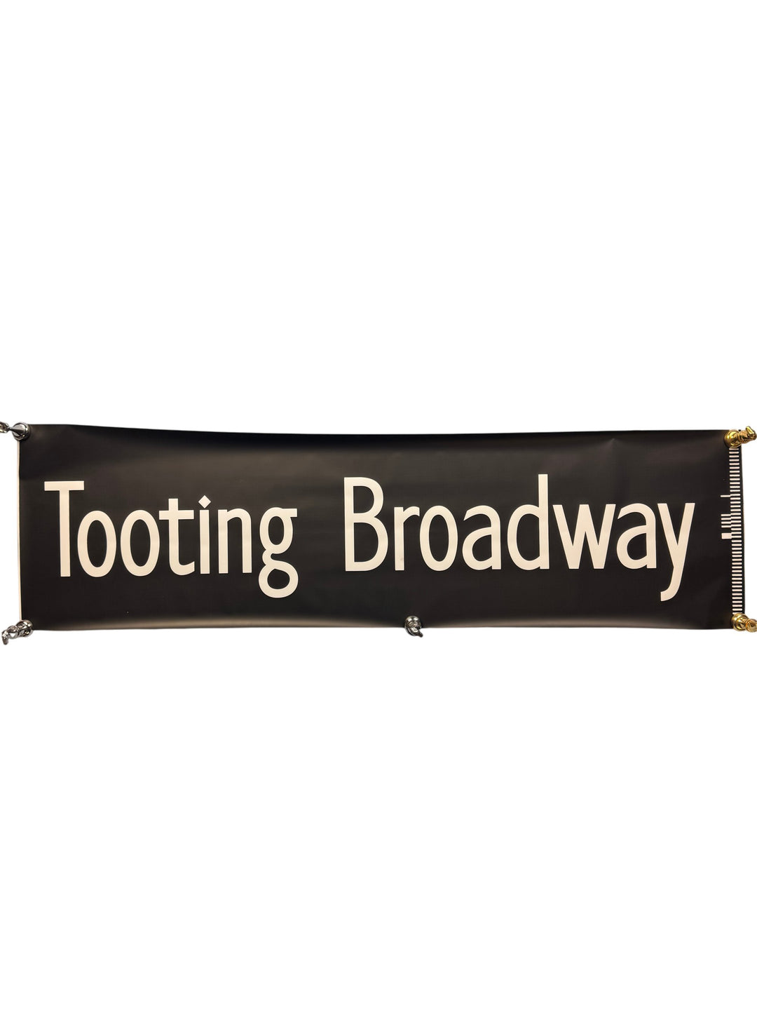 Vintage 'Tooting Broadway' Bus Destination Roll Section - Think Vintage ltd